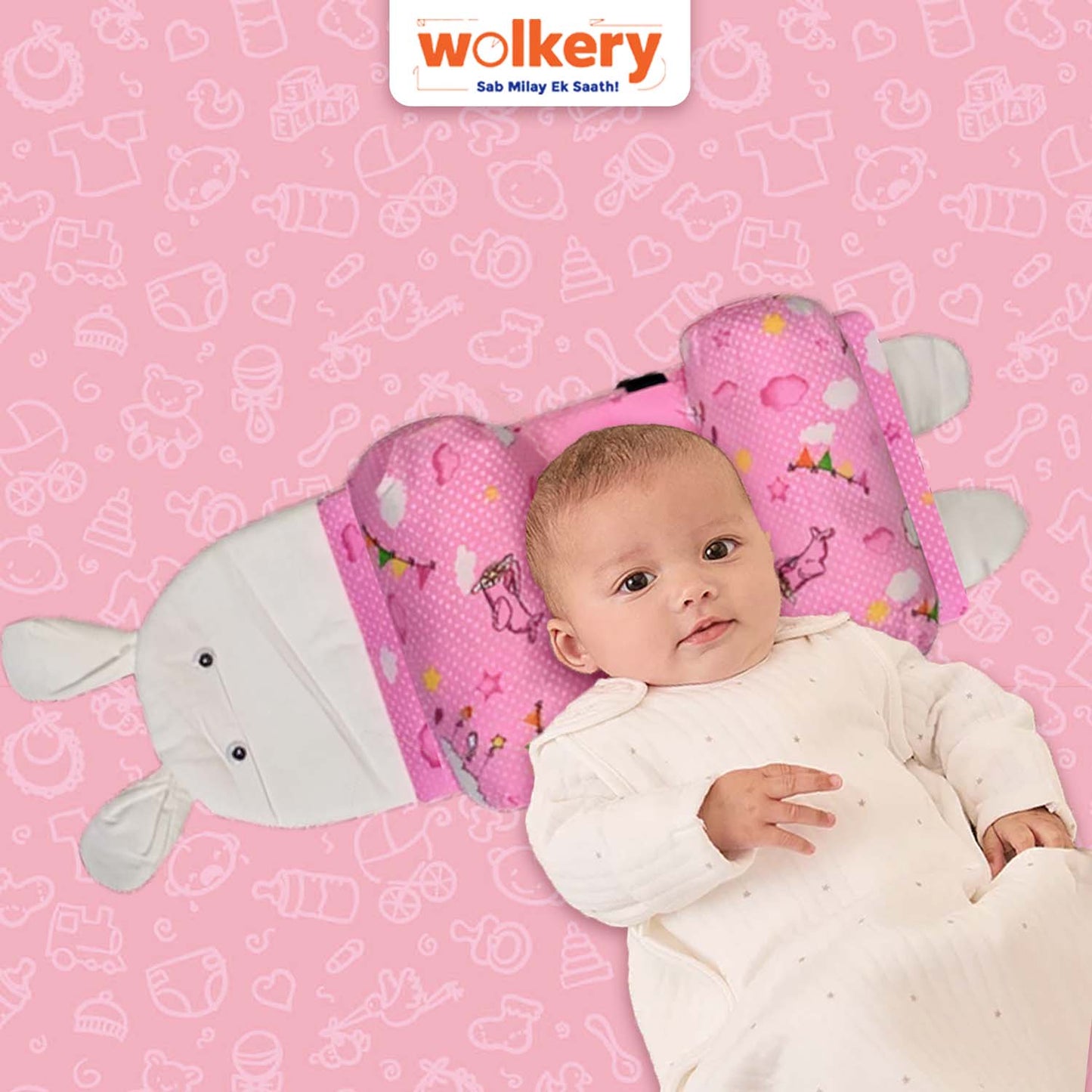 Adjustable Baby Head Shaping Pillow