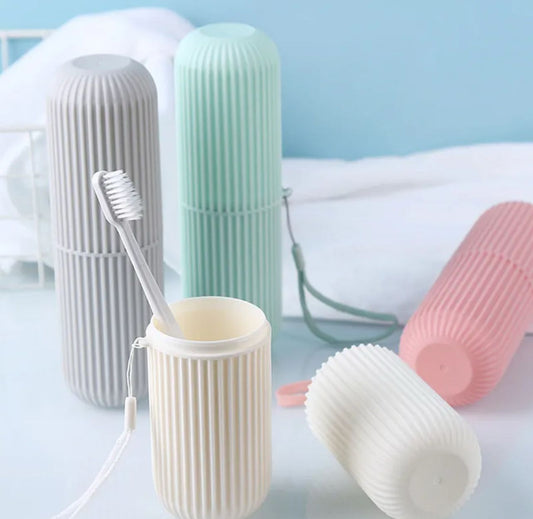 Portable Toothbrush Case Toothpaste Cup Holder Protect Storage Box Travel Organizer